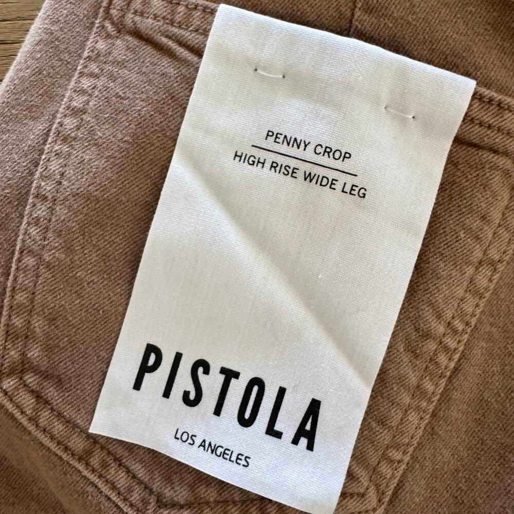 Pistola Penny High-Rise Crop Wide-Leg Jeans - Size 26 - Picture 3 of 12